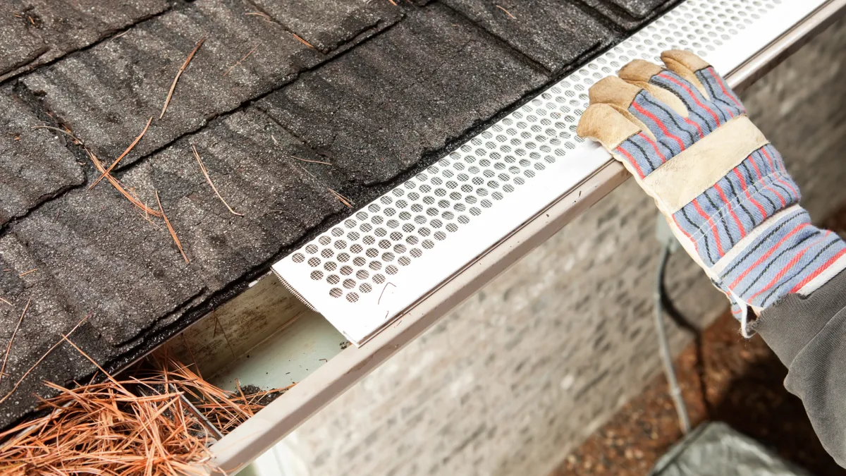 Micro-mesh gutter guard installation